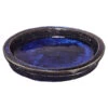 Keramik-Untersetzer Dang Für Blumentopf, Rund, Blau -Geschäft Für Pflanzensamenbedarf 1016013 BildFS 001 KeramikUntersetzerFuerBlumentopfKerUntersetzerBlau20Cm