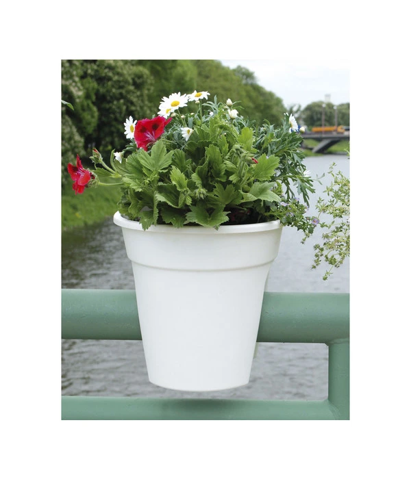 KHW Kunststoff-Geländertopf, 3-teilig, Ø 27 X 27,5 Cm 4 KHW Kunststoff-Geländertopf, 3-teilig, Ø 27 X 27,5 Cm – Bild 2