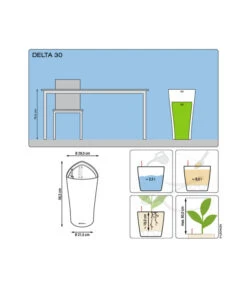 LECHUZA® DELTA, All-in-One-Set -Geschäft Für Pflanzensamenbedarf 3468774 3468816 3468741 WE DE 001 Delta30