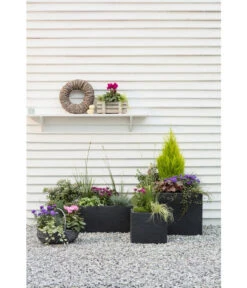 Dehner Kunststoff-Raumtrenner Palermo, Rechteckig, Anthrazit, Ca. B60/H60/T26 Cm -Geschäft Für Pflanzensamenbedarf 3728110 3728151 3940756 WE MO 006 KunststoffBlumenkuebelKubusanthrazitBlumentopf 1