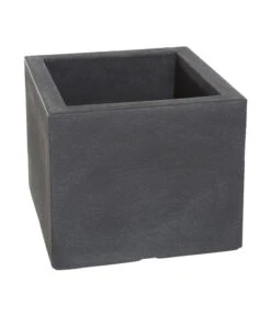 Dehner Kunststoff-Blumenkübel Palermo, Anthrazit