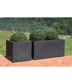 Farmet Kunststoff-Pflanzkübel Atlantis, Doppelwandig Mit Bewässerungssystem, Dunkelanthrazit -Geschäft Für Pflanzensamenbedarf 4110029 WE DE 002 ATLANTISRechteckigerDoppelwandigerPflanzkuebel39x39x39cmhochmitBewaesserungssystemDUNKELANTHRAZIT