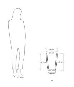 Farmet Kunststoff-Topf-Set Hydrus, Quadratisch, Grau, 2-teilig 12 Farmet Kunststoff-Topf-Set Hydrus, Quadratisch, Grau, 2-teilig -Geschäft Für Pflanzensamenbedarf 4110102 WE DE 004 HYDRUSQuadratischerPflanzkuebel29x29x40cmhochSTEINBEIGE