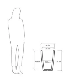 Farmet Kunststoff-Topf-Set Hydrus, Quadratisch, Grau, 2-teilig 13 Farmet Kunststoff-Topf-Set Hydrus, Quadratisch, Grau, 2-teilig -Geschäft Für Pflanzensamenbedarf 4182309 WE DE 004 HYDRUSQuadratischerPflanzkuebel36x36x50cmhochSTEINBEIGE