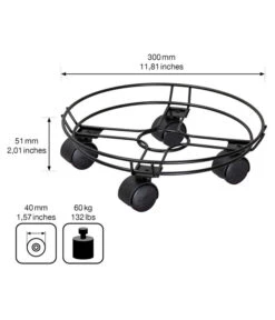 Wagner Pflanzenroller Draht, Ø 30 Cm, Schwarz -Geschäft Für Pflanzensamenbedarf 4272662 WE BG 003 MULTIROLLERDRAHT