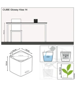 LECHUZA® CUBE Glossy, All-in-One Set -Geschäft Für Pflanzensamenbedarf 4310470 4310462 4310454 WE DE 001 CubeGlossy14