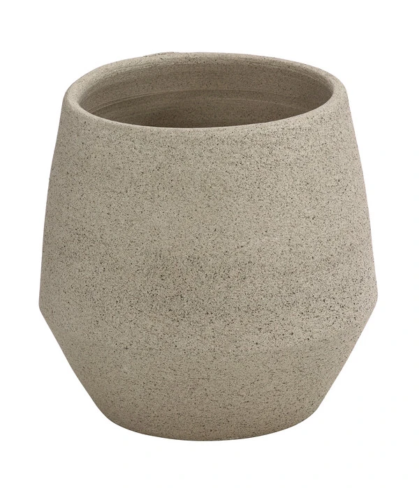 Dehner Keramik-Übertopf Humus, Bauchig, Beige 3 Dehner Keramik-Übertopf Humus, Bauchig, Beige