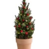 Geschmückter Weihnachtsbaum Terra, Mit Lichterkette, Ca. H70 Cm -Geschäft Für Pflanzensamenbedarf 6202022 WE FS 001 WeihnachtsbaeumchenTerra25cmLED