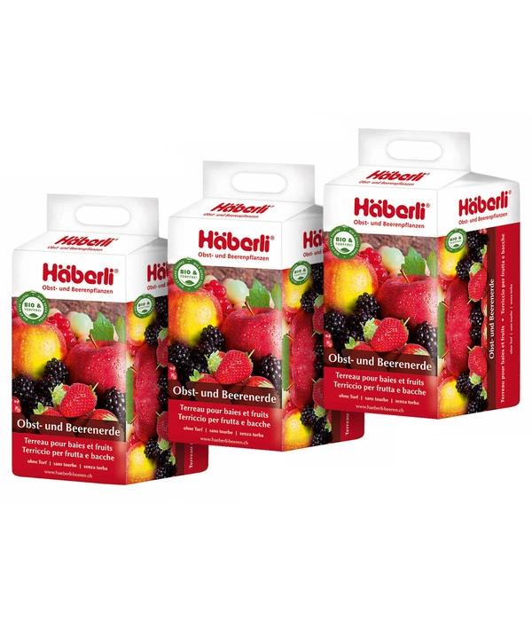 Häberli Obst- Und Beerenerde, 3 X 25 L 3 Häberli Obst- Und Beerenerde, 3 X 25 L