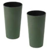 Siena Garden Kunststoff-Topf ECO Locon, Konisch, Grün, Ca. Ø25/H46,5 Cm, 2er-Set -Geschäft Für Pflanzensamenbedarf 6655013 WE FS 001 PflanzgefaesseEcoLoconGruen