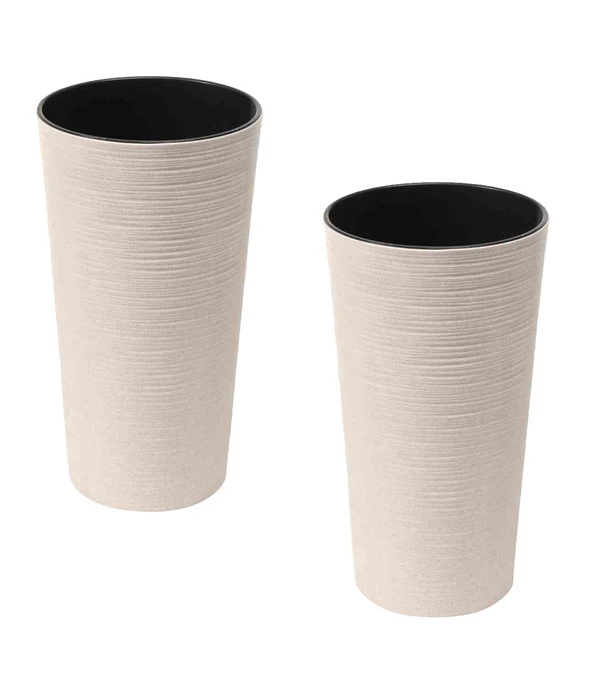 Siena Garden Kunststoff-Säulen ECO Locon, Konisch, Weiß, Ca. Ø30/H57 Cm, 2er-Set 3 Siena Garden Kunststoff-Säulen ECO Locon, Konisch, Weiß, Ca. Ø30/H57 Cm, 2er-Set