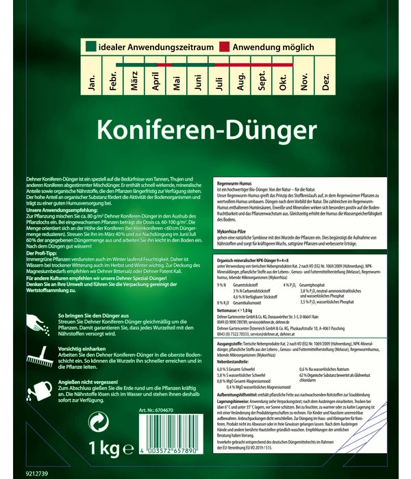 Dehner Koniferen-Dünger 4 Dehner Koniferen-Dünger – Bild 2