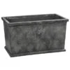 Dehner Leichtbeton-Kasten Windsor, Rechteckig, Grau -Geschäft Für Pflanzensamenbedarf 6866628 6866636 WE FS 002 DehnerLeichtbetonKastenWindsor
