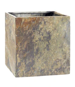 Climaqua Schiefer-Topf Cubi, Quadratisch