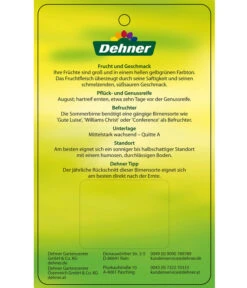 Sommerbirne 'Clapps Liebling' 7 Sommerbirne 'Clapps Liebling' -Geschäft Für Pflanzensamenbedarf 7625494 SommerbirneClappsLiebling Etikett 2