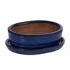 Dehner Keramik-Bonsaischale, Oval, Ca. B15/H4,5/T12 Cm -Geschäft Für Pflanzensamenbedarf 8731085 WE FS 001 SchalensortimentBonsai BlauOvalGr 2